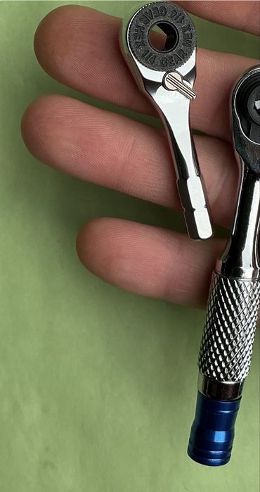 Набор 2шт уникальние міні трещотки под бити вороток 1/4 мікро трещотка