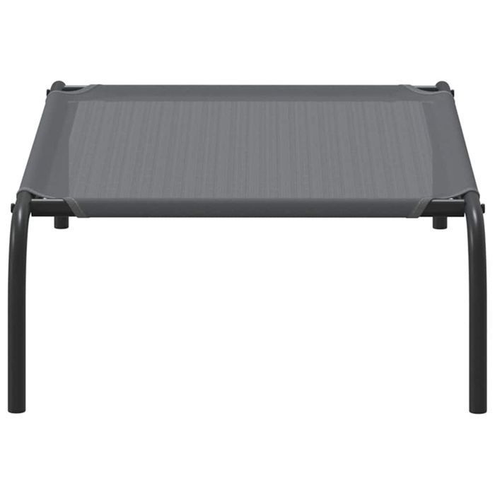 Vidaxl Podwyższone Legowisko Dla Psa Szare Tekstylne I Stalowe