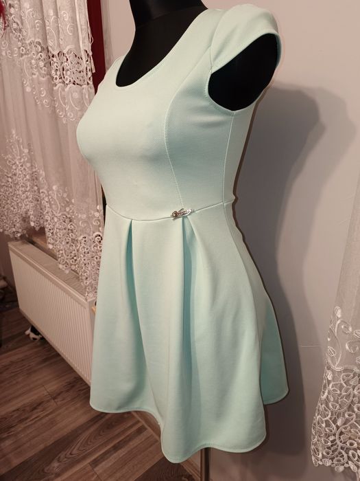 Sukienka damska miętowa r. 38