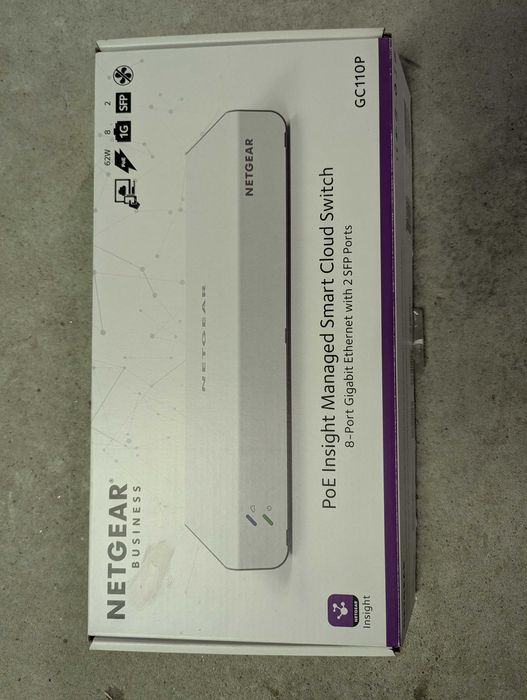 Netgear GC110P zarządzalny switch, 8 portów, PoE