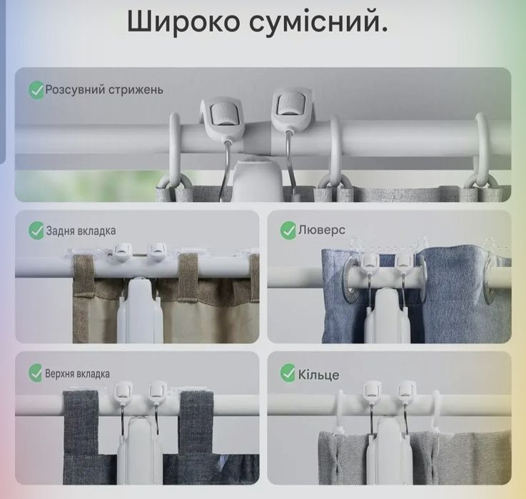 Автоматичний пристрій для відкривання штор SwitchBot curtain 3