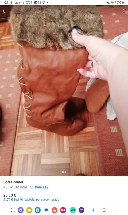 Botas camel como novas