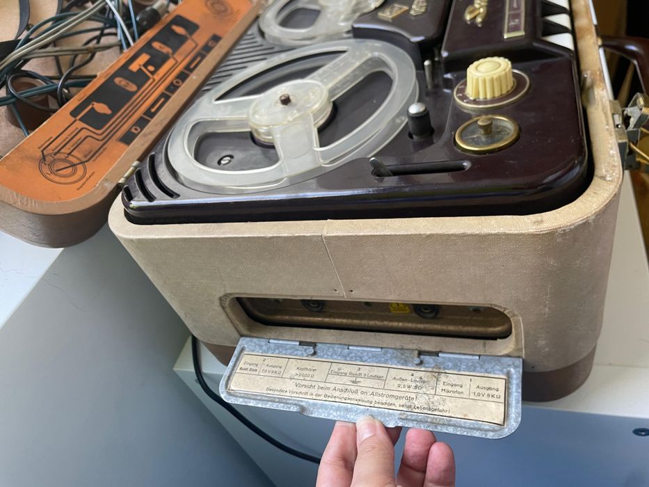 Gravador de Bobina a Bobina Smaragd (anos 1960)