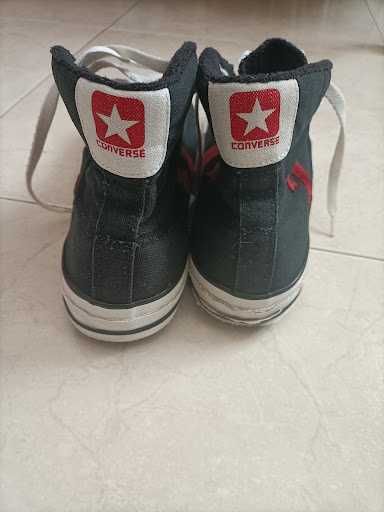Converse Star Player Re-Issue High Top – Preto/Vermelho – Tam. 41
