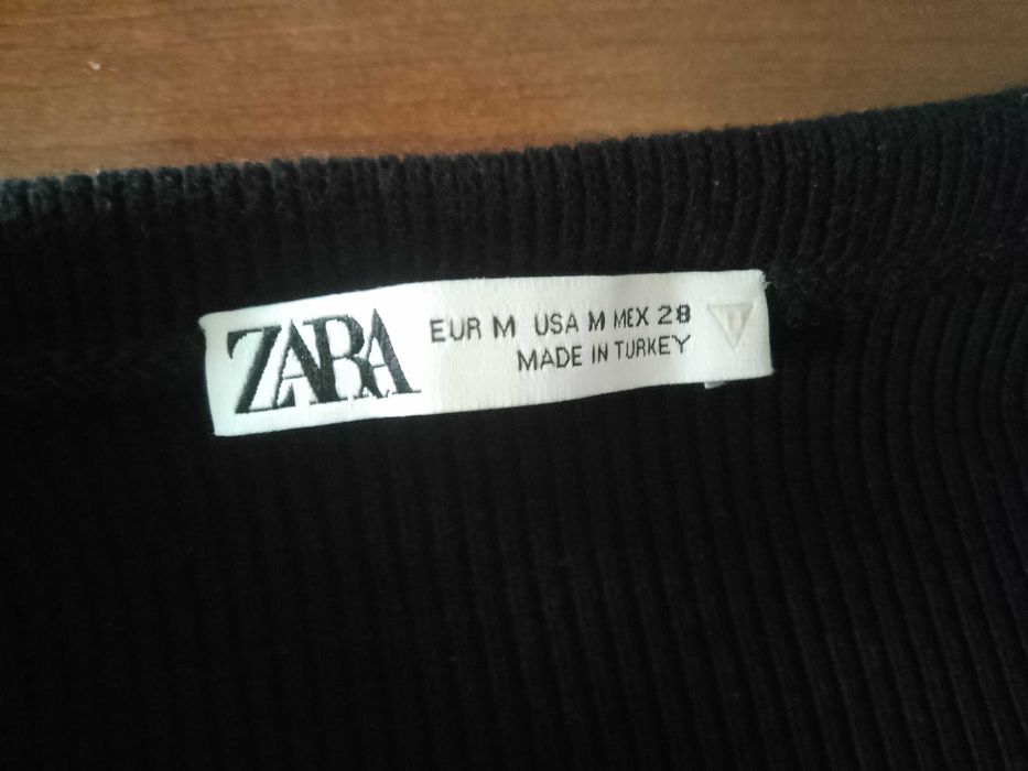 Krótki top Zara rozm.38 czarny
