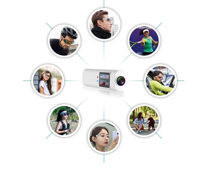 Kamera WiFi w Okularach 2.7K HD FPV z Ekranem IPS MKING MK110