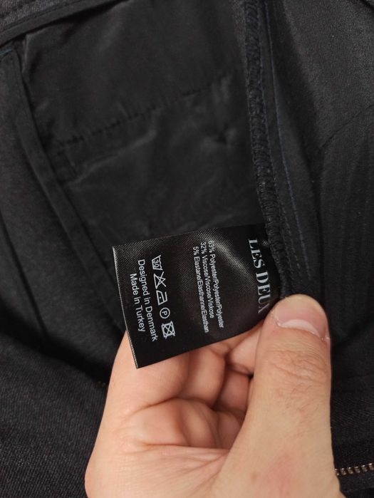 Les Deux męskie spodnie grafitowe szare 32 L s1