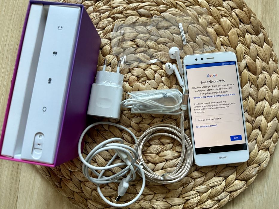 Huawei P10 Lite, biały, zestaw