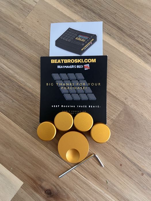 Knobs dourados para Akai MPC Sample
