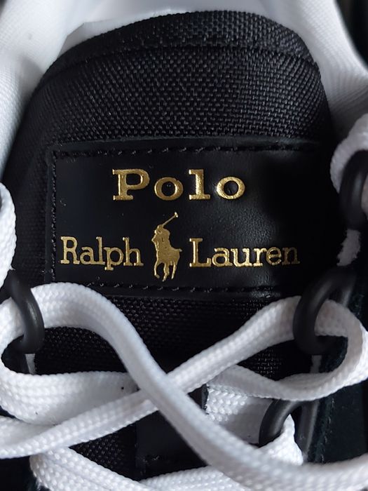 Buty męskie Ralph Lauren, czarne.