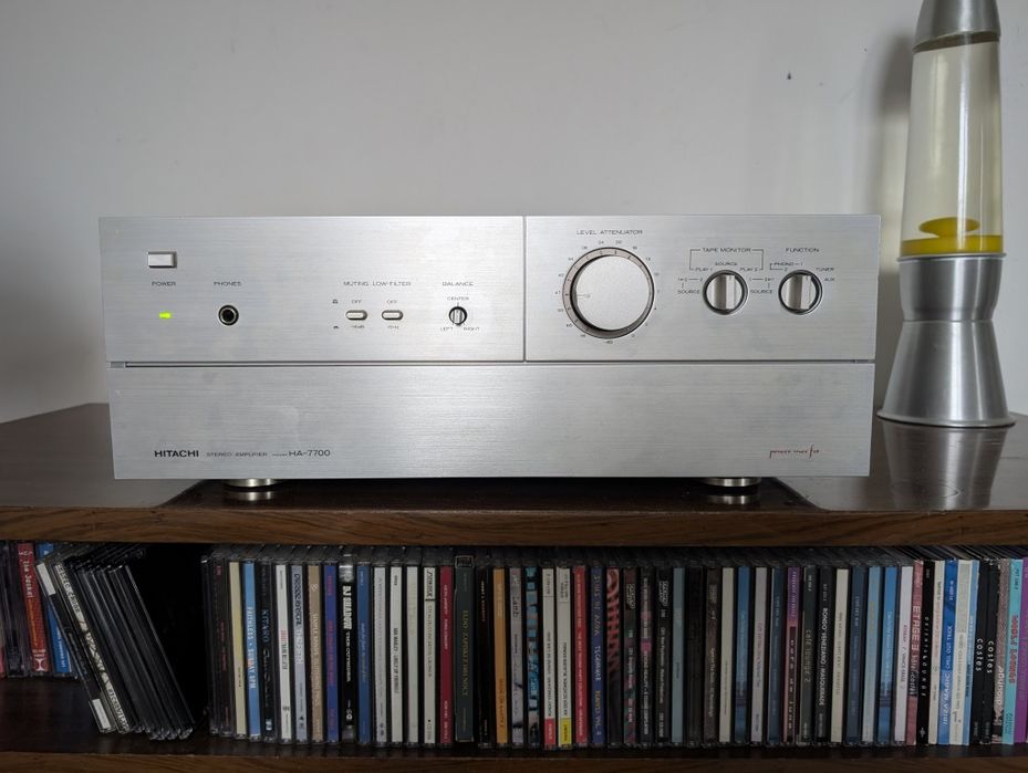 Hitachi HA7700 topowy wzmacniacz stereo, 16kg, dual mono, vintage 79r
