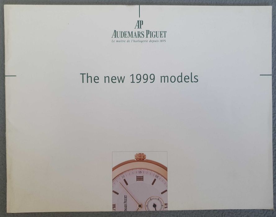 AP - Audemars Piguet - Catálogo / Livro OFICIAL de relógios - 1999