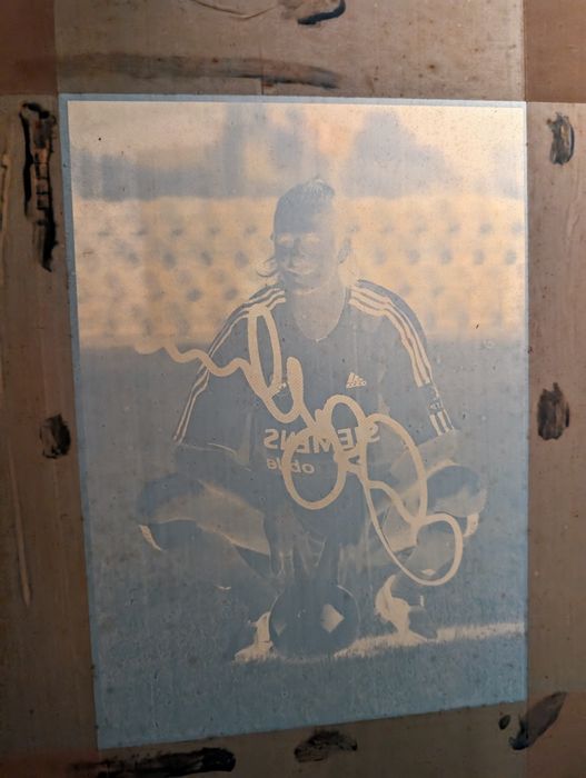 Telas serigrafia David Beckham