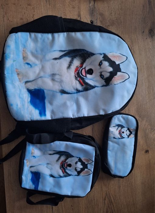 Plecak szkolny Hasky i dodatki