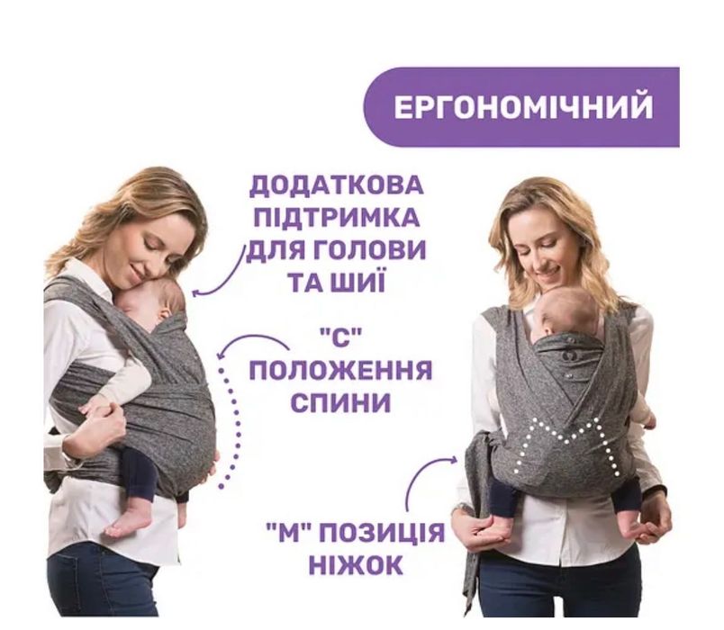 Слінг Chicco Boppy ComfyFit Evolution