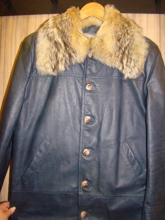 Куртка  кожаная  зимняя