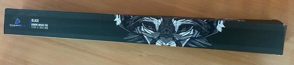 Tapete gaming oversize com 1200×800mm, preto
