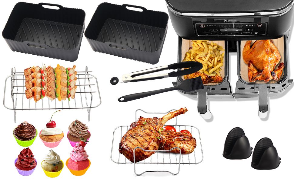 akcesoria do frytkownicy airfryer ninja AF300 AF400 AF500 papier 16szt
