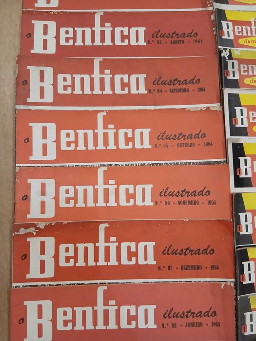 Coleção de 26 revistas Benfica ilustrado n'82 até n'108 ,64 a 1966