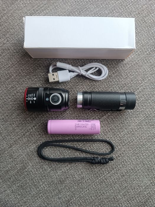 Світлодіодний ліхтар Litwod XM-L T6, АКБ Samsung, міні ліхтарик