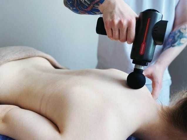 Портативный ручной МАССАЖЕР!  Ударный и на аккумуляторе до 6 часов!