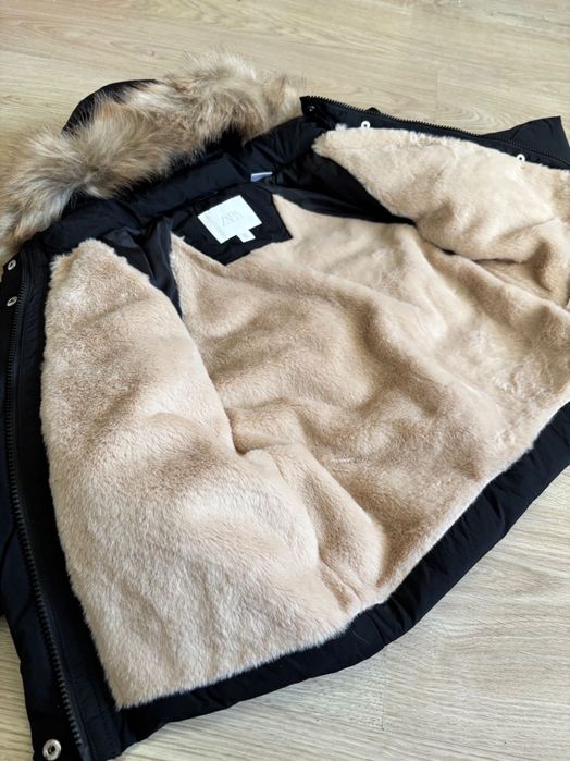 Пуховик ZARA 50% перо ТА 50% пух Water Repellent