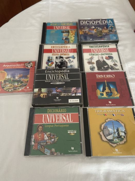 7 CD-ROM + 2 Enciclopédias (1998‑2001) – Universal / Porto / Texto