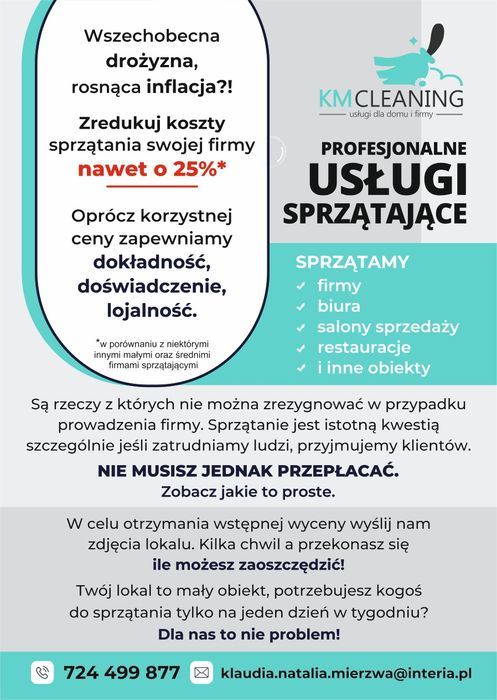 #uslugi sprzątające liczne promocje#