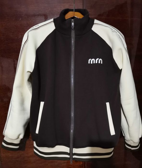 Жіночій костюм на флісі з лампасами miu miu колір шоколад спортивний