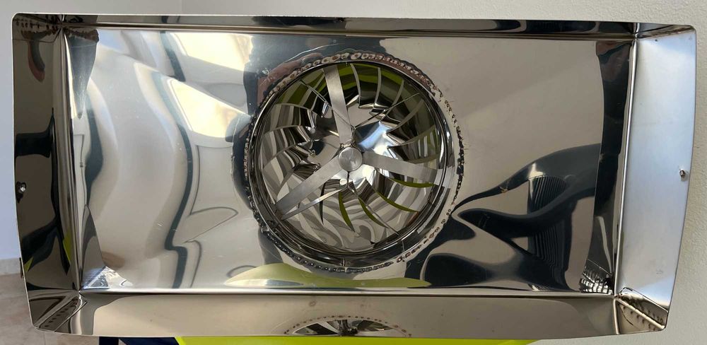 Girândola D250 com base retangular inox Nova