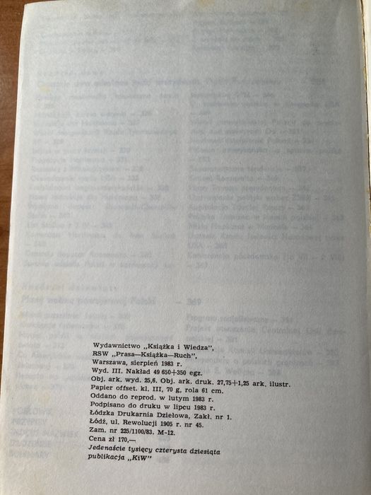 Książka,,Roosevelt a sprawa Polska „1983 rok