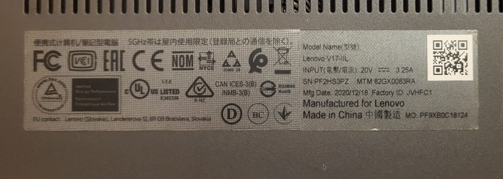 Продам Lenovo V17-IIL Core i5 10gen