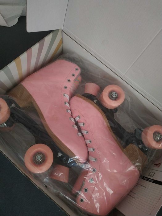 NOWE różowe wrotki