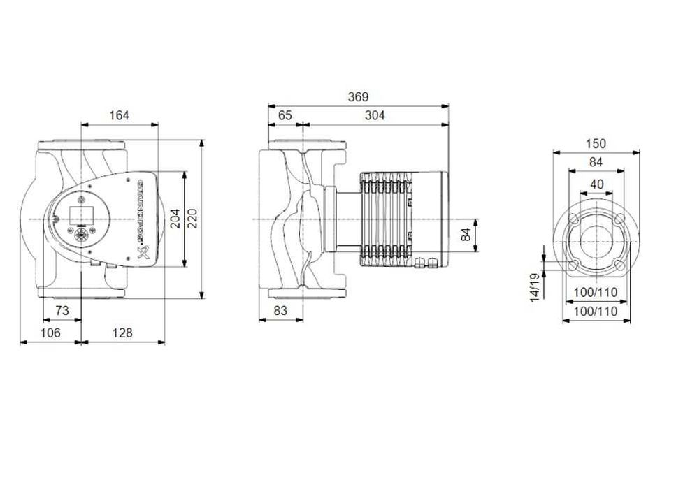 Насос циркуляционный Grundfos MAGNA3 40-100 F 220 / MAGNA3 40-80 F 220