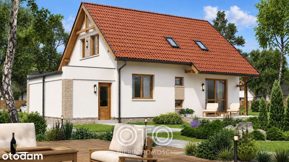 Dom wolnostojący pod Wrocławiem | działka 845m²