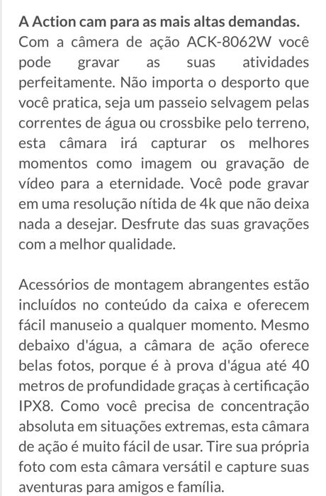 Action Cam 4K Ultra HD - Denver