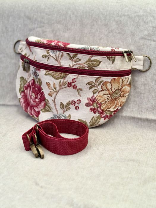 Duża nerka saszetka handmade