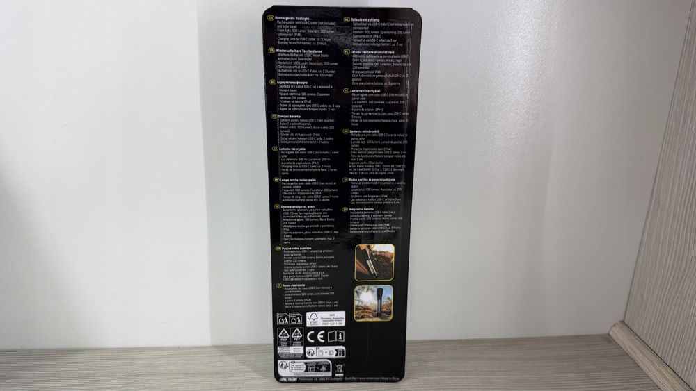 Latarka solar charging rozmiar xl