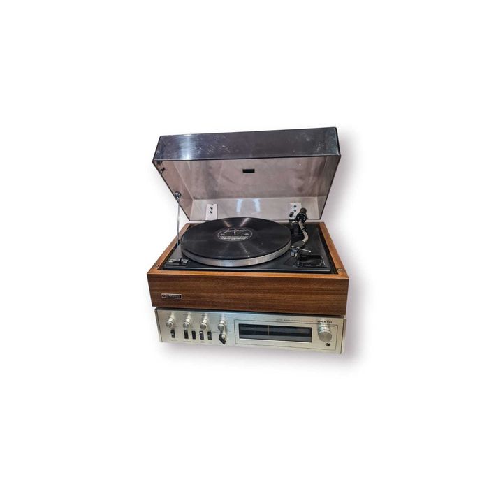 Sistema Hi-Fi Vintage Onkyo Dynamic Four 800– Gira-Discos+Amplificador