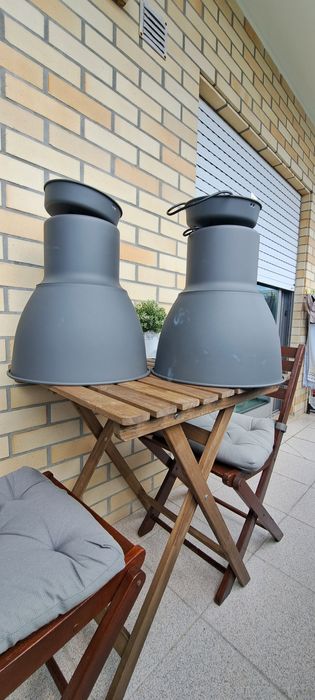 IKEA HEKTAR x2 de 38cm cinzento escuro.