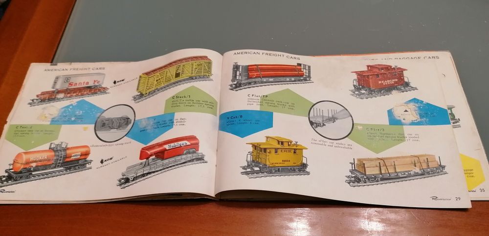 Catálogo original comboios rivarossi italy