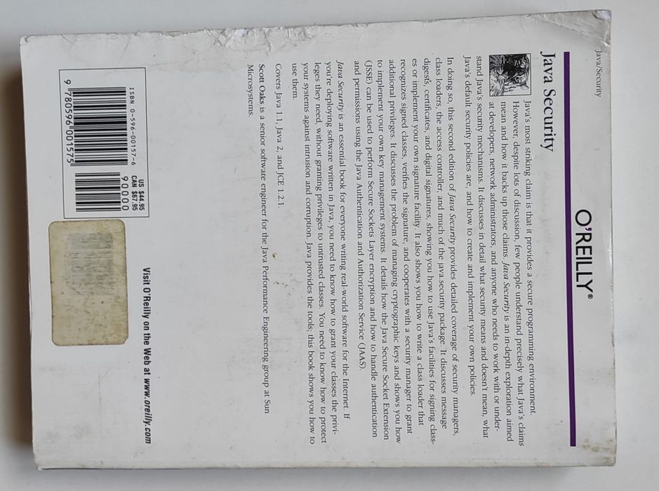 Java security de Scott Oaks, 2nd Edition