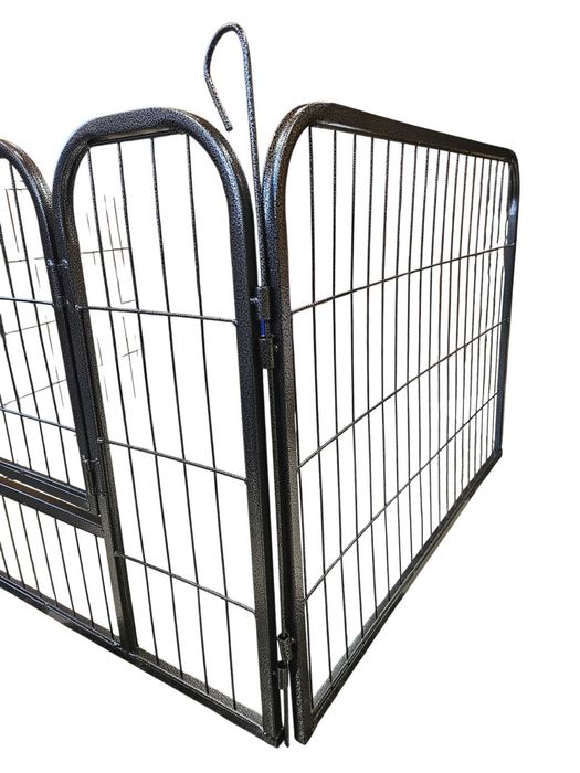 Kojec metalowy klatka zagroda modułowa dla psa zwierząt 8 paneli80x100