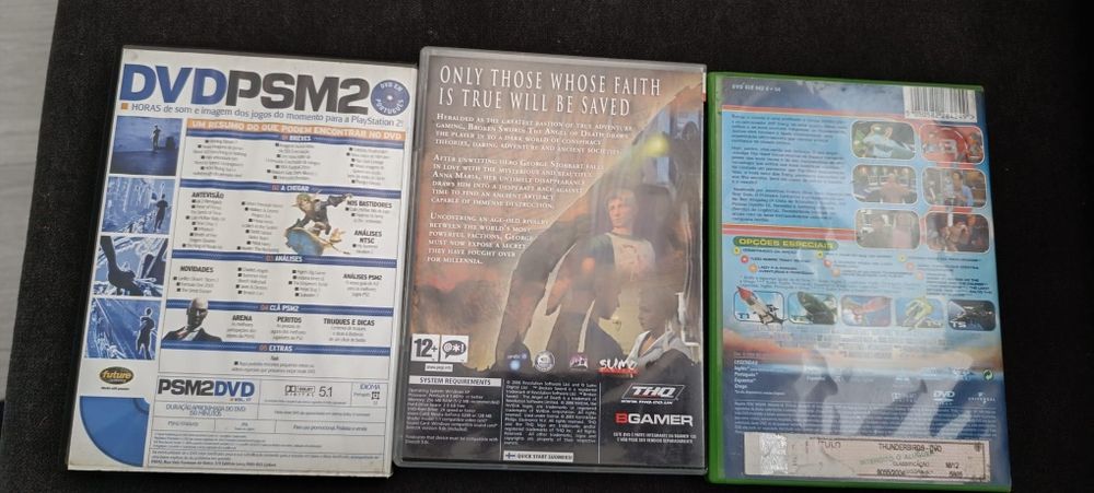 Conjunto de jogos e DVD