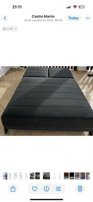 Espreguiçadeira 2 lugares  alcochoada  várias posições