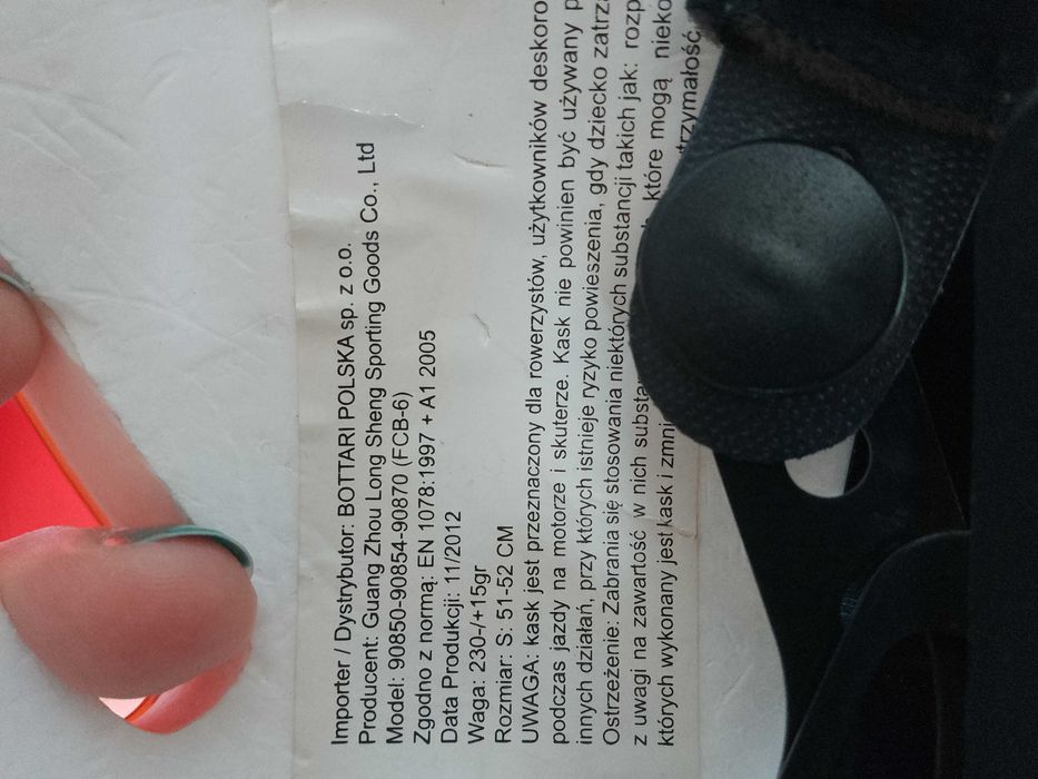 Kask dziecięcy rowerowy