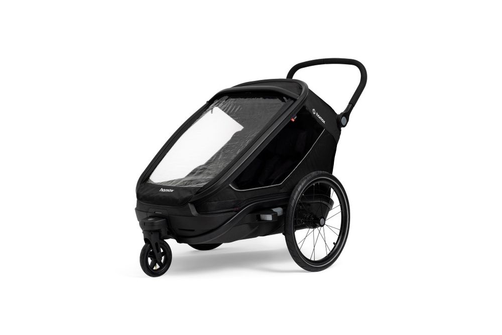Hamax Outback Next Black podwójna przyczepka rowerowa