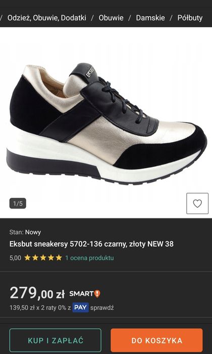 Buty sneakersy Eksbut rozm.37