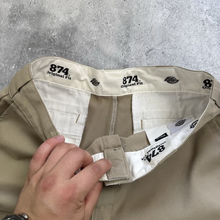 Dickies 874 Прямі Чіноси Штани Бежеві Розмір W32 L32