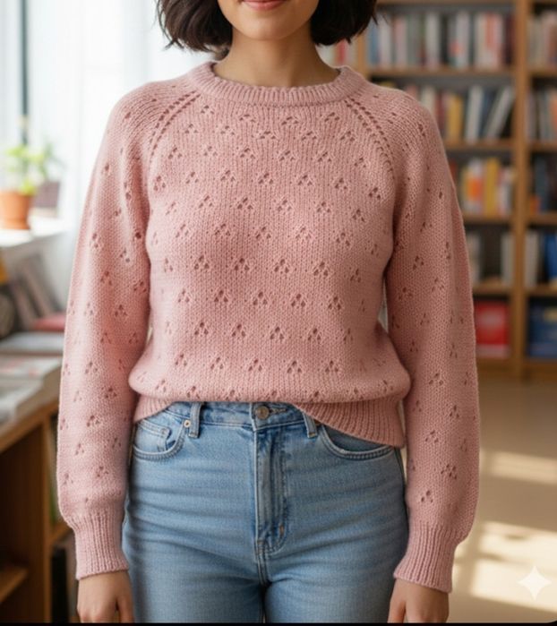 Ażurowy sweterek handmade